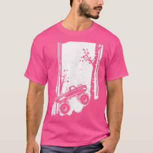Monster LKW Vintag- Indiana Offroad-Wald-Kunst T-Shirt