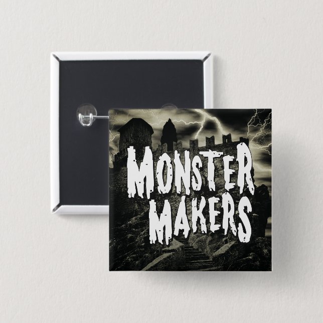 MONSTER MAKERS Button (Vorne & Hinten)