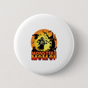 Monster-Mama Halloween-Monster-Geist Skelett Spoo Button