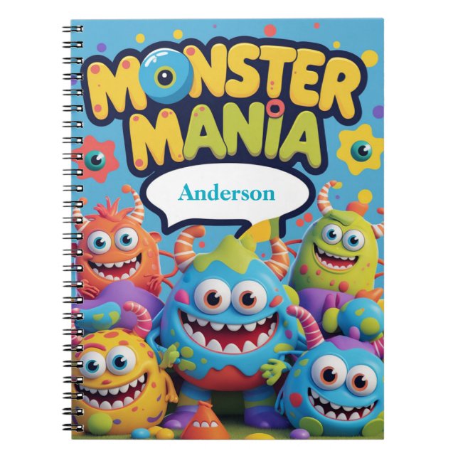 Monster Mania - Personalisierter Spaß und Albernes Notizblock (Vorderseite)