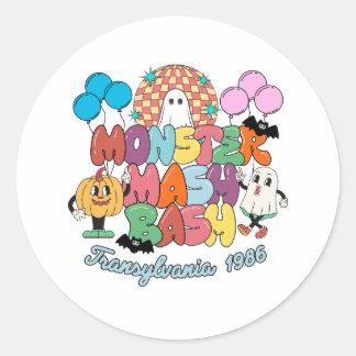 Monster-Mash-Bash-Circle-Aufkleber Runder Aufkleber