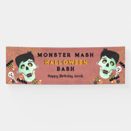 Monster Mash Halloween Geburtstagsparty Banner
