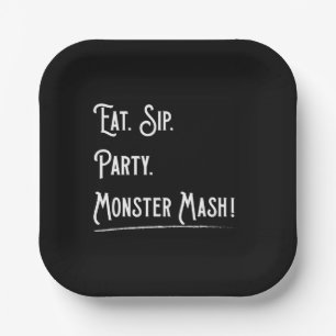Monster Mash Halloween-Party Pappteller