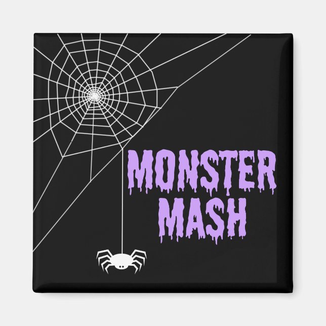 Monster Mash Halloween Spider Web Magnet (Vorne)