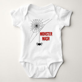 Monster Mash Halloween Spiderweb Baby Strampler