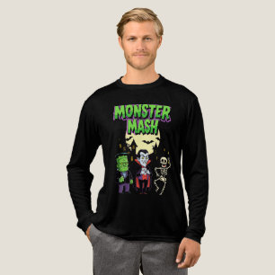 Monster Mash Halloween T-Shirt Retro Klassiker Tri-Blend Shirt