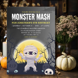 Monster Mash Kids Birthday Party Halloween Einladung
