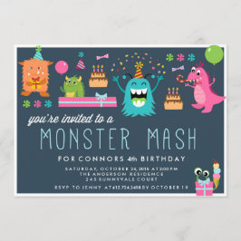 MONSTER MASH KINDERGEBURTSTAG PARTY EINLADUNG lade