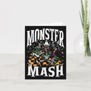Monster Mash lustiges Halloween Spooky Season Tric Karte