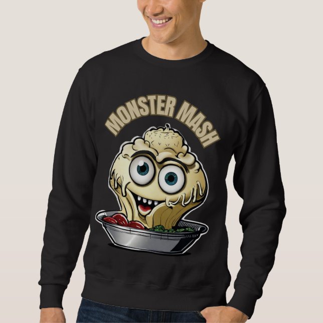 Monster Mash Niedliches musikalisches Halloween Sweatshirt (Vorderseite)