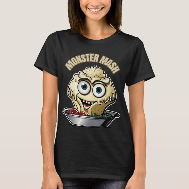 Monster Mash Niedliches musikalisches Halloween T-Shirt (Vorderseite)