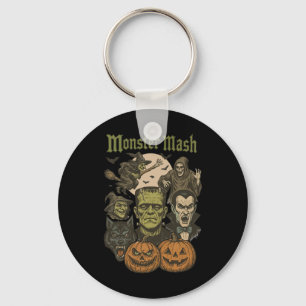 Monster Mash Retro Halloween Funny Monster Spooky Schlüsselanhänger