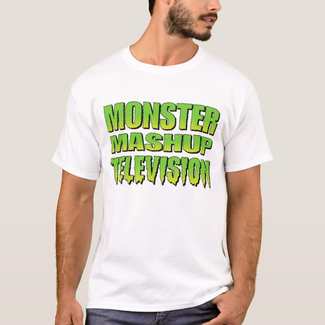 Monster Mashup Fernsehlogo T-Shirt (Vorderseite)