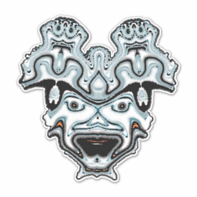 Monster Mask Aufkleber (Vorderseite)