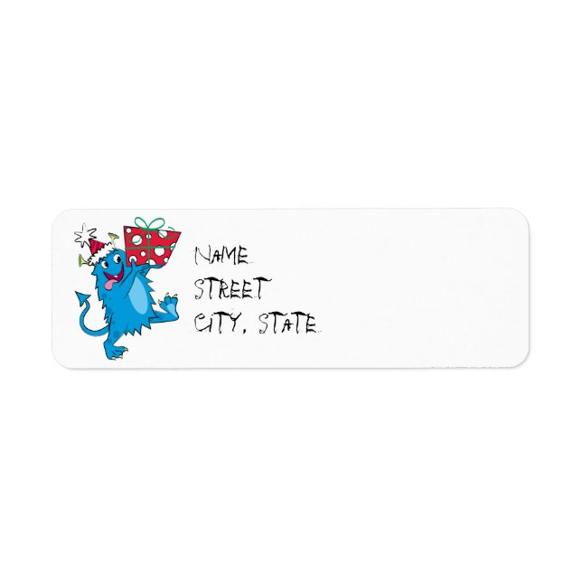 Monster mit Weihnachtsgeschenk (Vorne)