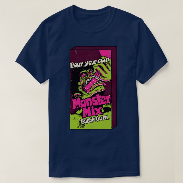 Monster Mix 70er Candy Bubble Gum T-Shirt (Design vorne)