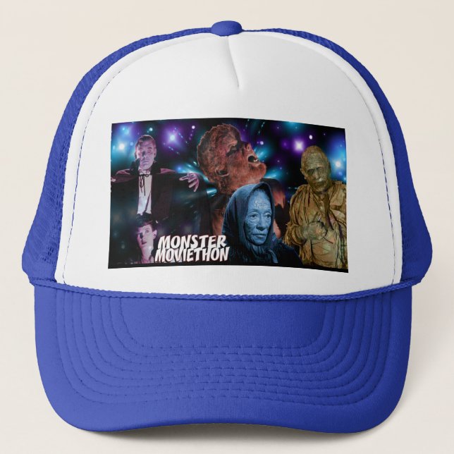 MONSTER MOVIETHON Saison 6 Banner Trucker Hat Truckerkappe (Vorderseite)