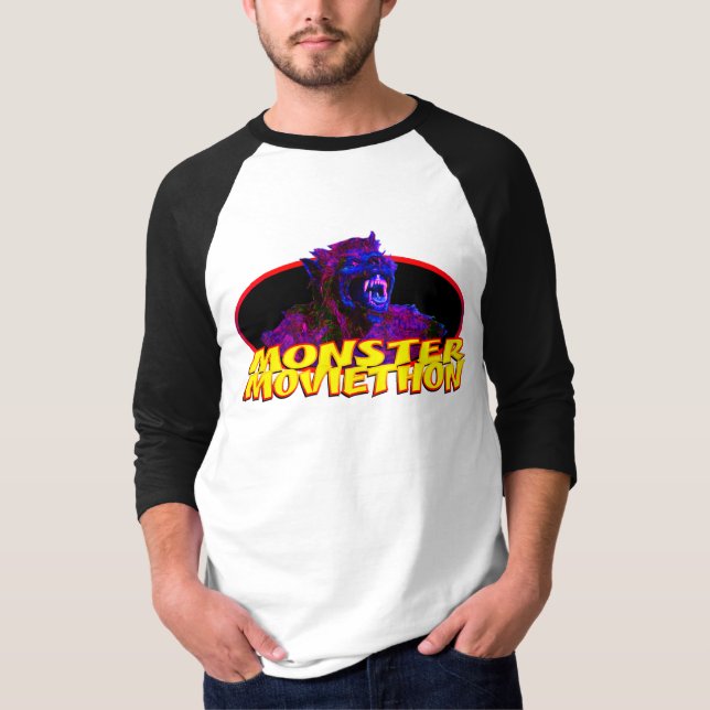 Monster Moviethon Werewolf Wild Colors T-Shirt (Vorderseite)