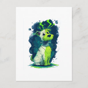 Monster Mutt � Süßer Halloween-Hund Postkarte