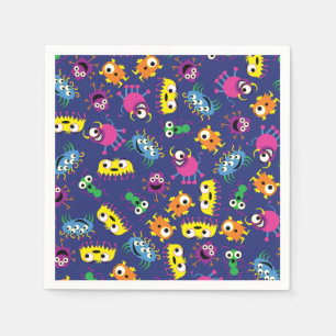 Monster Niedlich Funny 1. Geburtstag Party Thema Serviette