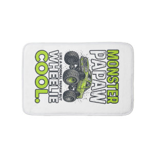 Monster Opa Wheelie Cool Lustiger Monster Truck En Badematte