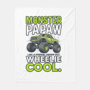Monster Opa Wheelie Cool Lustiger Monster Truck En Fleecedecke