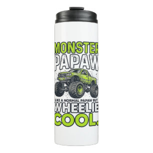 Monster Opa Wheelie Cool Lustiger Monster Truck En Thermosbecher