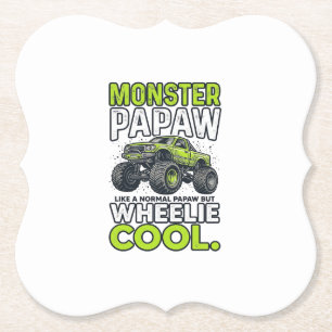 Monster Opa Wheelie Cool Lustiger Monster Truck En Untersetzer