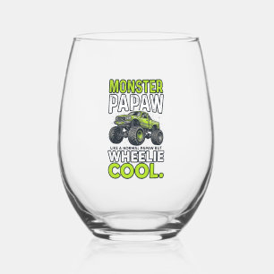 Monster Opa Wheelie Cool Lustiger Monstertruck-Ent Weinglas Ohne Stiel
