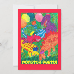 Monster-Party Einladung