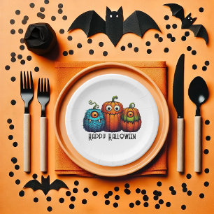 Monster Pumkins Pappteller