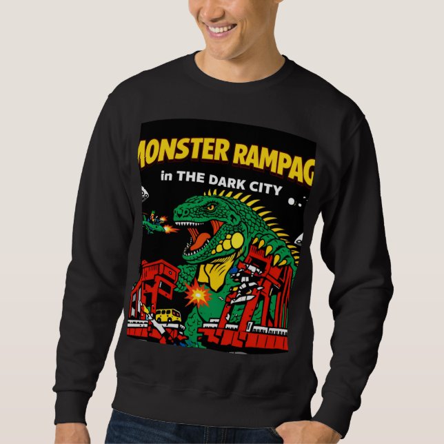 Monster Rampage in Dark City Sweatshirt (Vorderseite)
