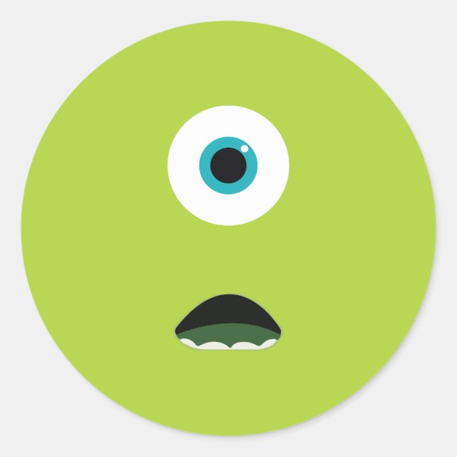 Monster Runder Aufkleber (Vorderseite)