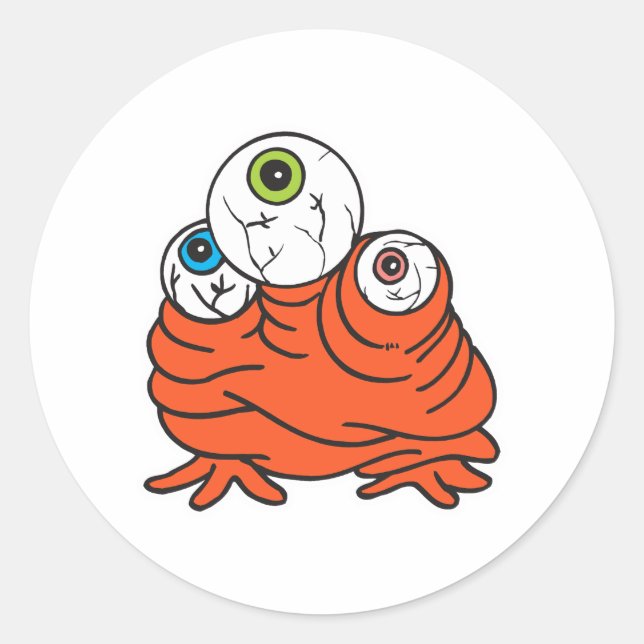 Monster Runder Aufkleber (Vorderseite)