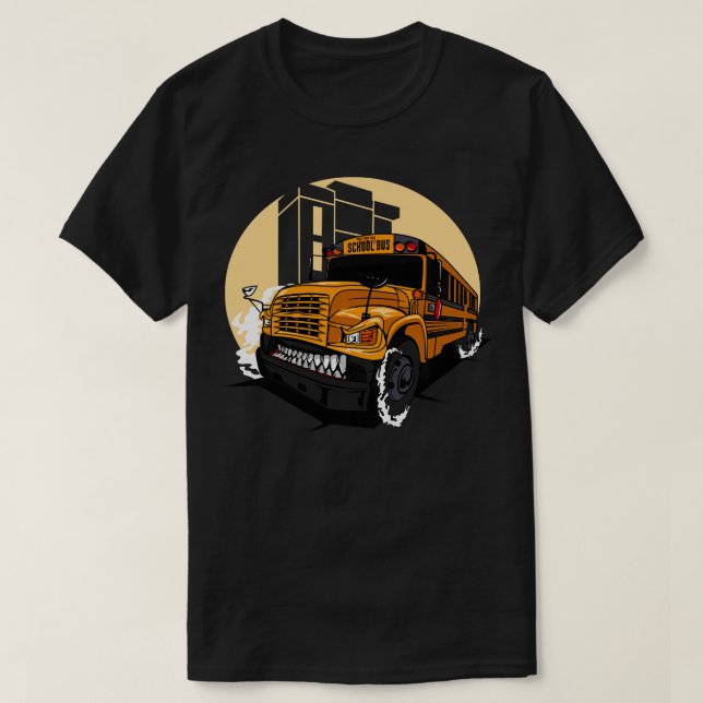 MONSTER SCHOOL BUS T-Shirt (Design vorne)