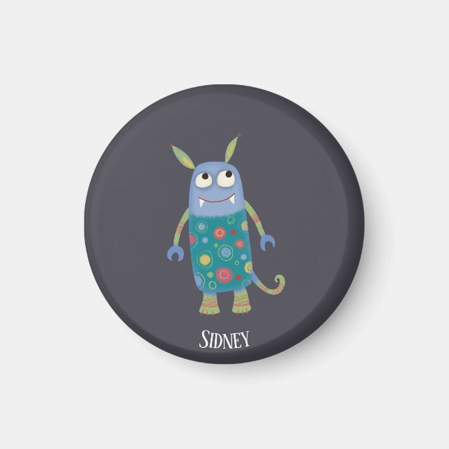 Monster Sidney Individuelle Name Magnet (Vorne)