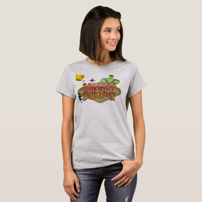 Monster Sin City Halloween T-Shirt (Vorne ganz)