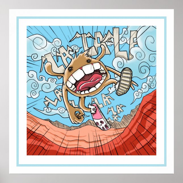 Monster-Skater Poster (Vorne)