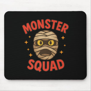 Monster Squad Mummy Face Simple Easy Halloween Cos Mousepad