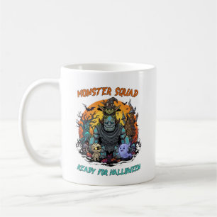 Monster Squad Niedliche Halloween-Gruselcharaktere Kaffeetasse