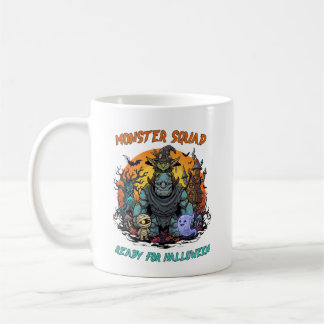 Monster Squad Niedliche Halloween-Gruselcharaktere Kaffeetasse