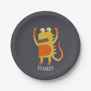 Monster Stanley Individuelle Name Pappteller