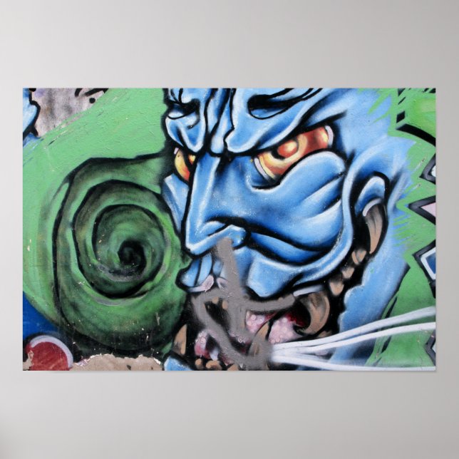 Monster Street Art of Las Palmas Poster (Vorne)