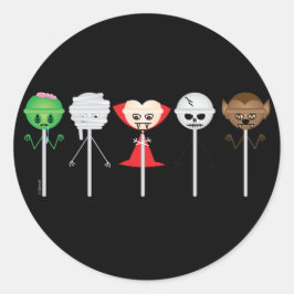 Monster Suckers Runder Aufkleber