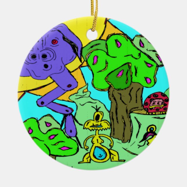 Monster-Tal-Verzierung Keramik Ornament (Vorne)