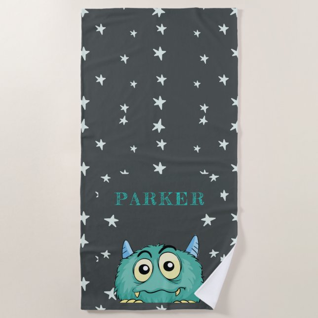 Monster Theme Boy Strandtuch (Vorderseite)