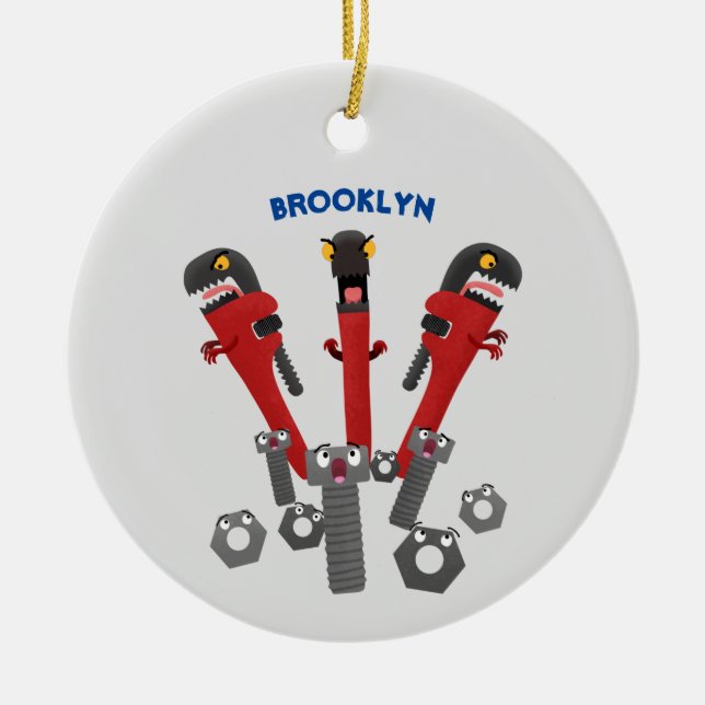 Monster-Tools für Spaß Cartoon Keramik Ornament (Vorne)