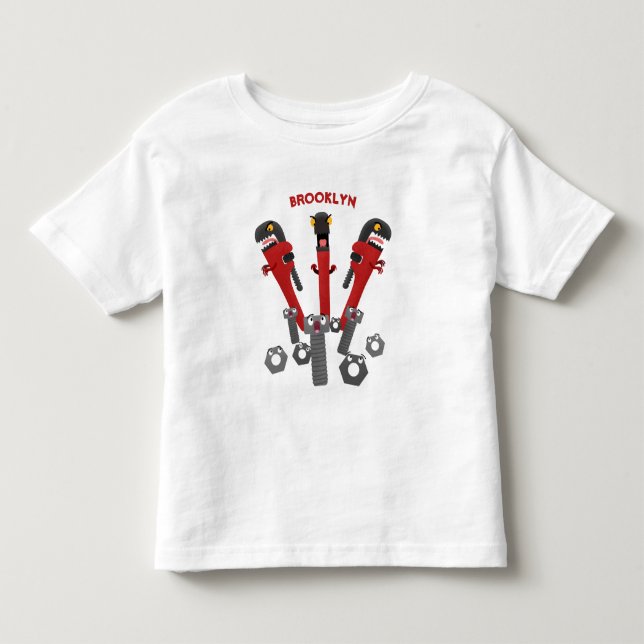 Monster-Tools für Spaß Cartoon Kleinkind T-shirt (Vorderseite)