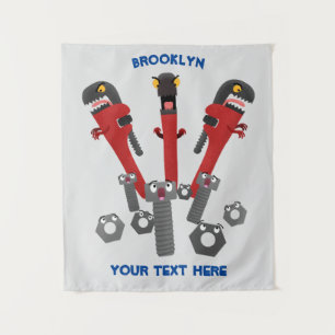 Monster-Tools für Spaß Cartoon Wandteppich