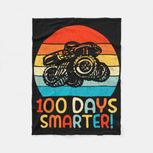 Monster Truck 100 Tage Kindergarten Fleecedecke